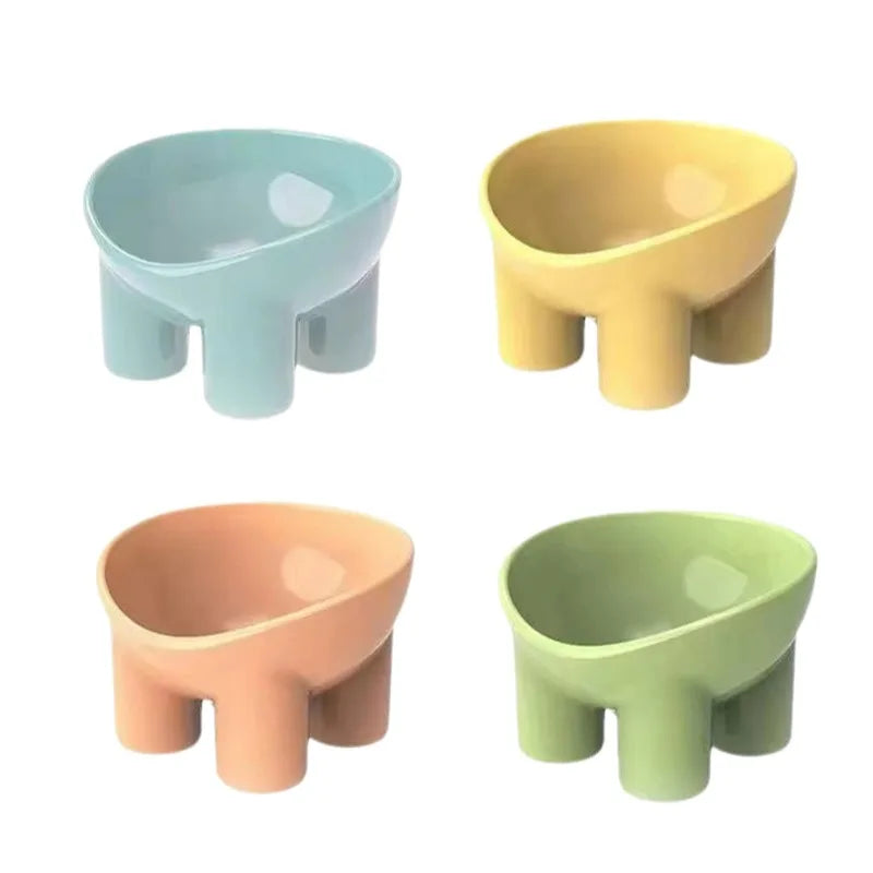 PurrElevate™ Raised Cat Bowls – Angled Food & Water Feeder for Indoor Cats
