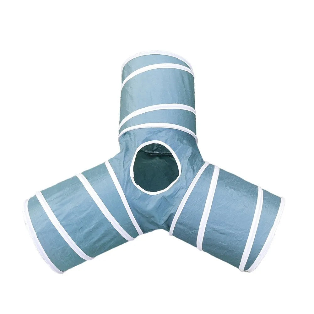3-Way Foldable Cat Tunnel – Interactive Play Tunnel for Cats