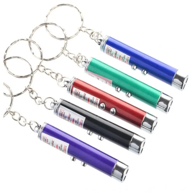 Interactive LED Cat Laser Toy – Rechargeable Laser Pointer & Flashlight for Cats
