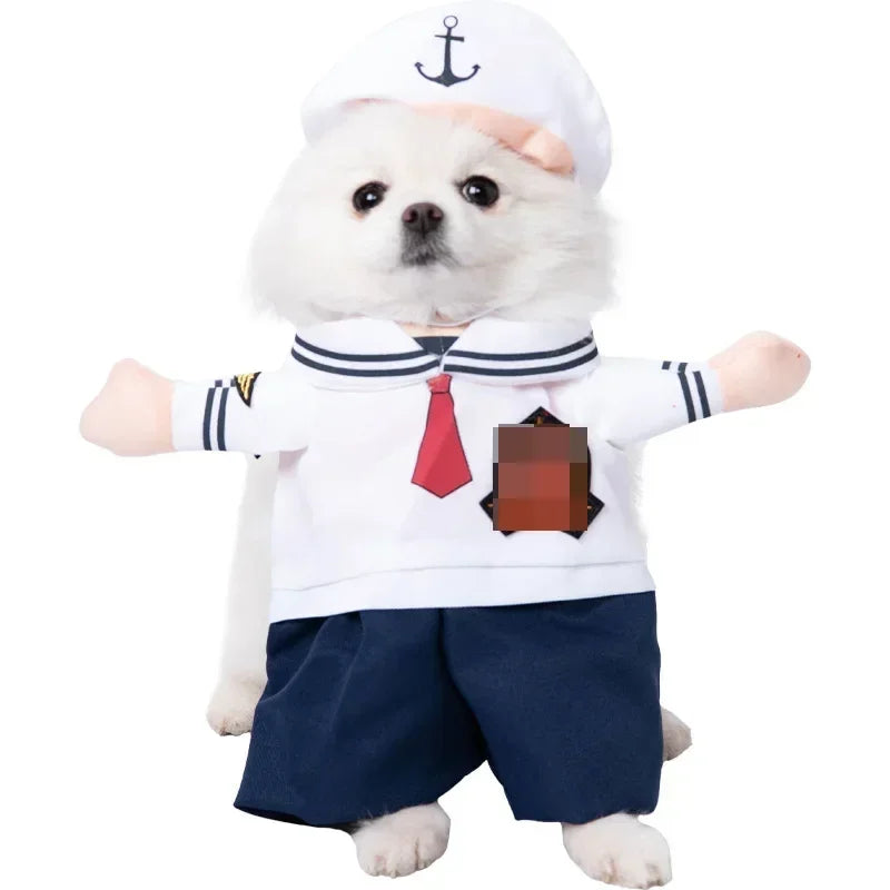Funny Halloween Pet Costume – Adorable Adjustable Cosplay Outfit for Small & Medium Dogs & Cats