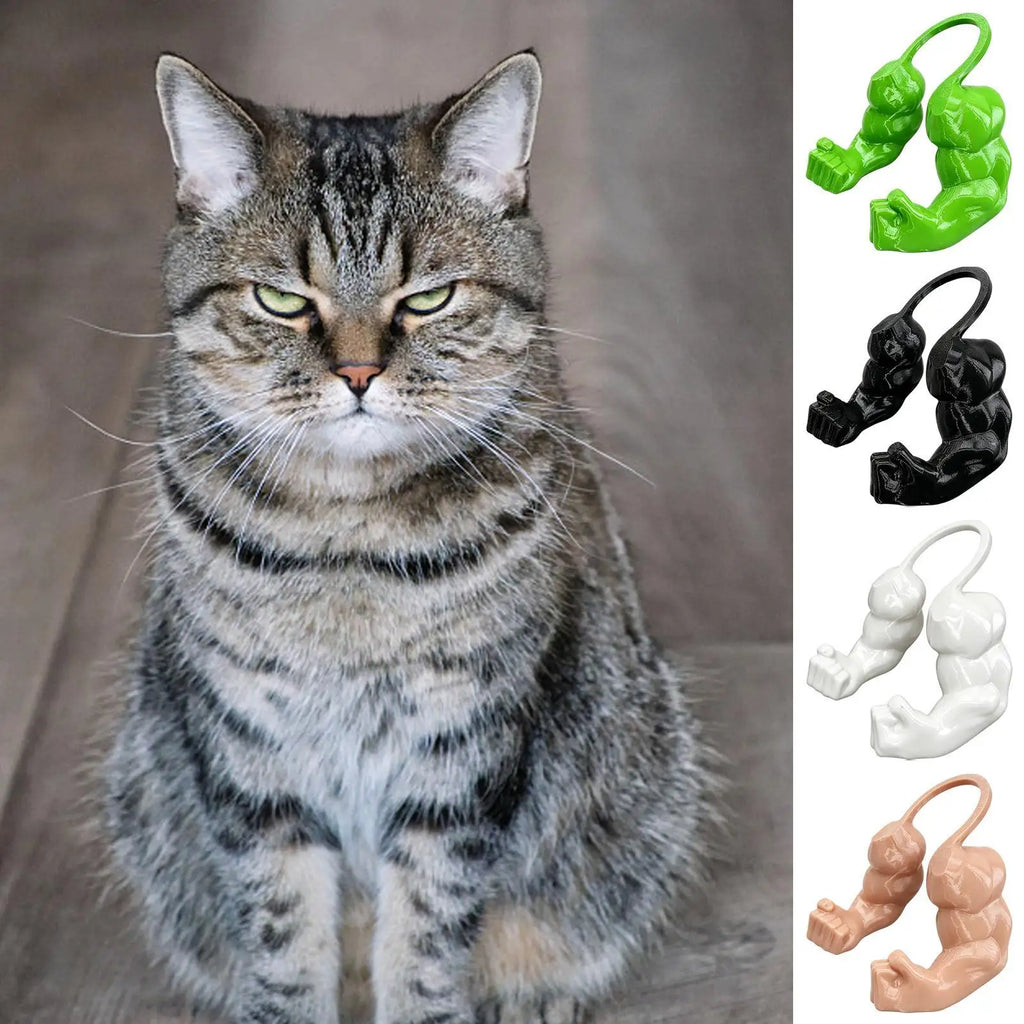 Funny Muscle Arm Cat Costume – 3D Printed Outfit for Holidays & Performances