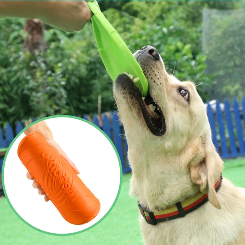 Dog Toy Silicone Flying Disc Fashion Multicolor Resistant Chew Toy Puppy Outdoor Game Trainning Interactive Supplies