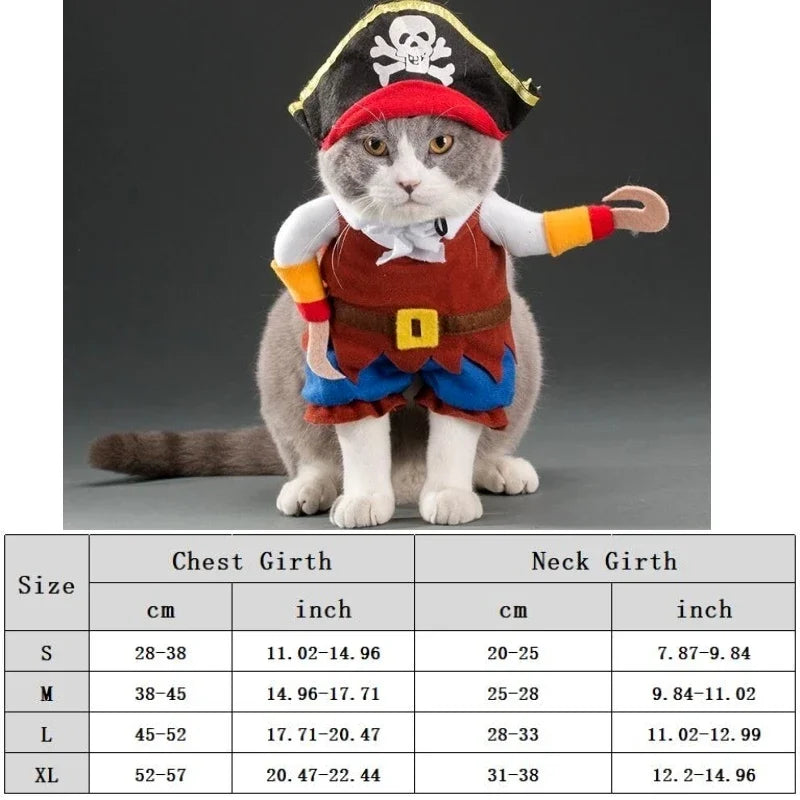 Funny Halloween Pet Costume – Adorable Adjustable Cosplay Outfit for Small & Medium Dogs & Cats
