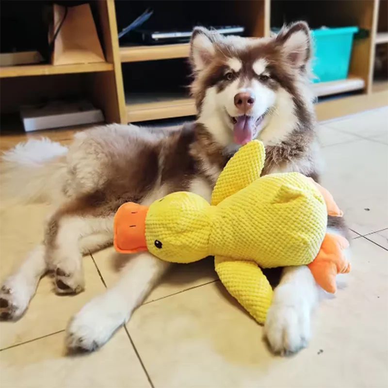 Cute dog toy Stomping Duck Bite resistant Teeth grinding Cleaning Large dog Interactive entertainment Puppy Boredom Cuddle