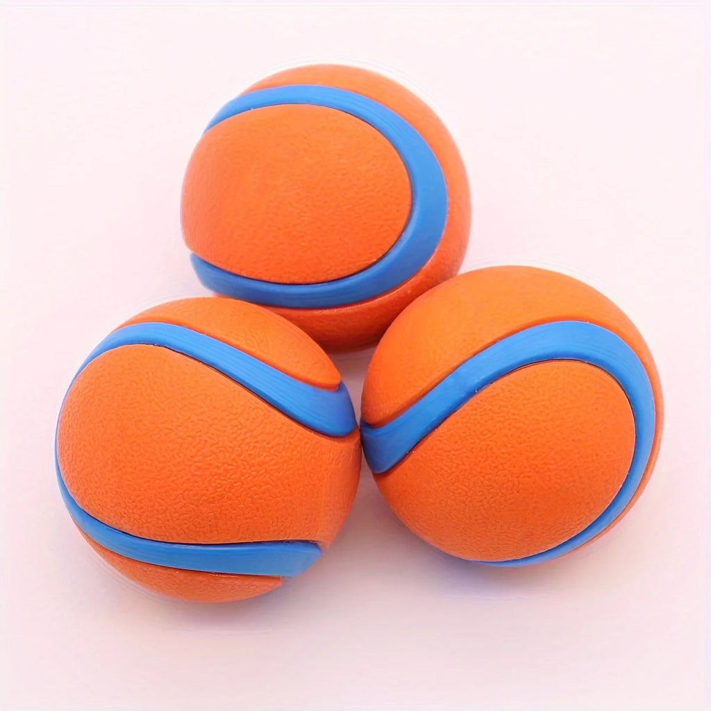 Durable Silicone Dog Chew Ball - Interactive Pet Toy for Medium Breeds, Teeth Cleaning & Play Fun, Dog Toy