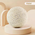 Large sisal cat ball, interactive self-entertaining scratching post, chew and teeth cleaning toy for kittens, indoor cats