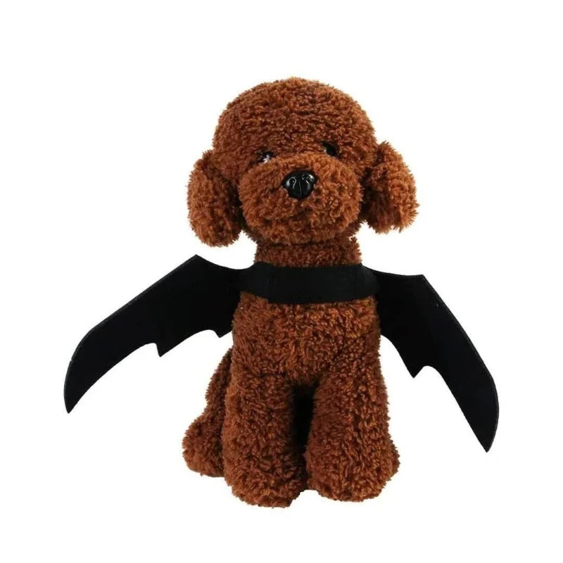 Adjustable batwing wing costume, soft polyester material, cute cosplay outfit for cats, small dogs, Halloween party