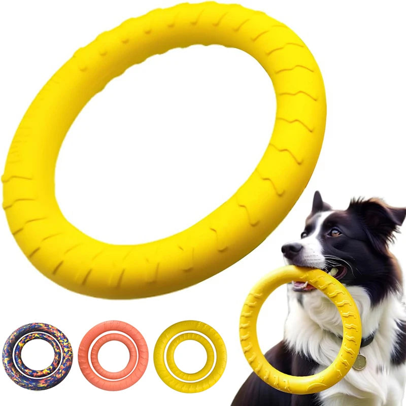 EVA Flying Disc Dog Toy – Durable Interactive Training & Fetch Ring for Dogs