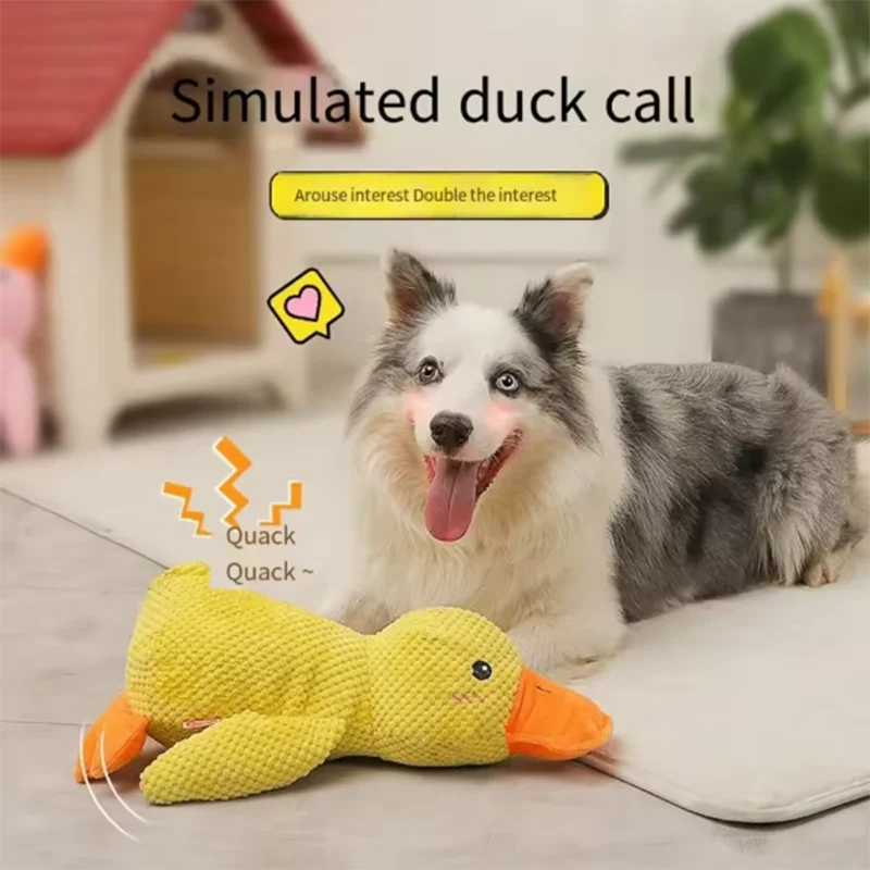 Cute dog toy Stomping Duck Bite resistant Teeth grinding Cleaning Large dog Interactive entertainment Puppy Boredom Cuddle