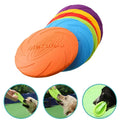 Dog Toy Silicone Flying Disc Fashion Multicolor Resistant Chew Toy Puppy Outdoor Game Trainning Interactive Supplies