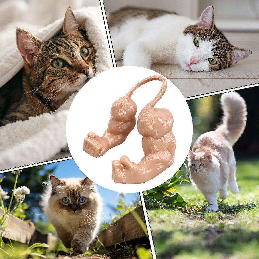 Funny Muscle Arm Cat Costume – 3D Printed Outfit for Holidays & Performances