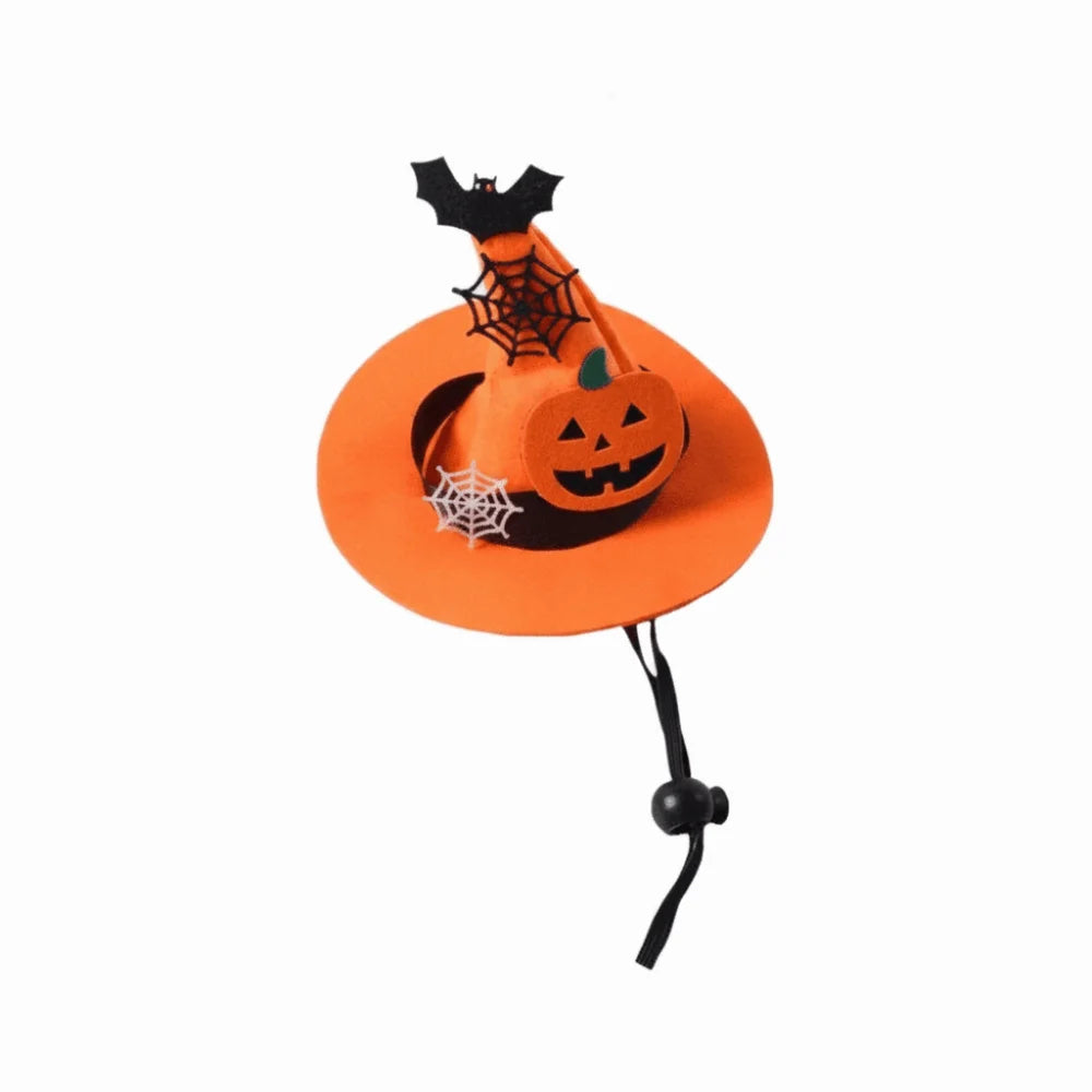 Halloween Cat & Dog Hat – Adjustable Pumpkin Bell Costume Hat