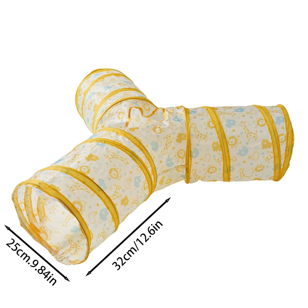 PurrPlay™ Foldable Cat Tunnel – Interactive Hide & Play Toy for Kittens & Cats