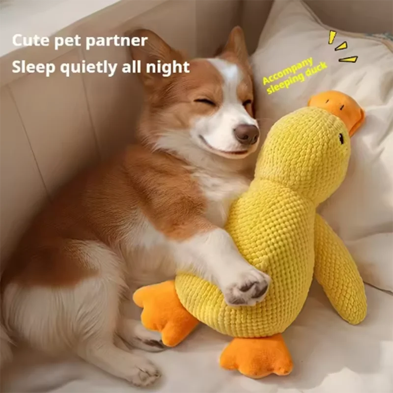 Cute dog toy Stomping Duck Bite resistant Teeth grinding Cleaning Large dog Interactive entertainment Puppy Boredom Cuddle
