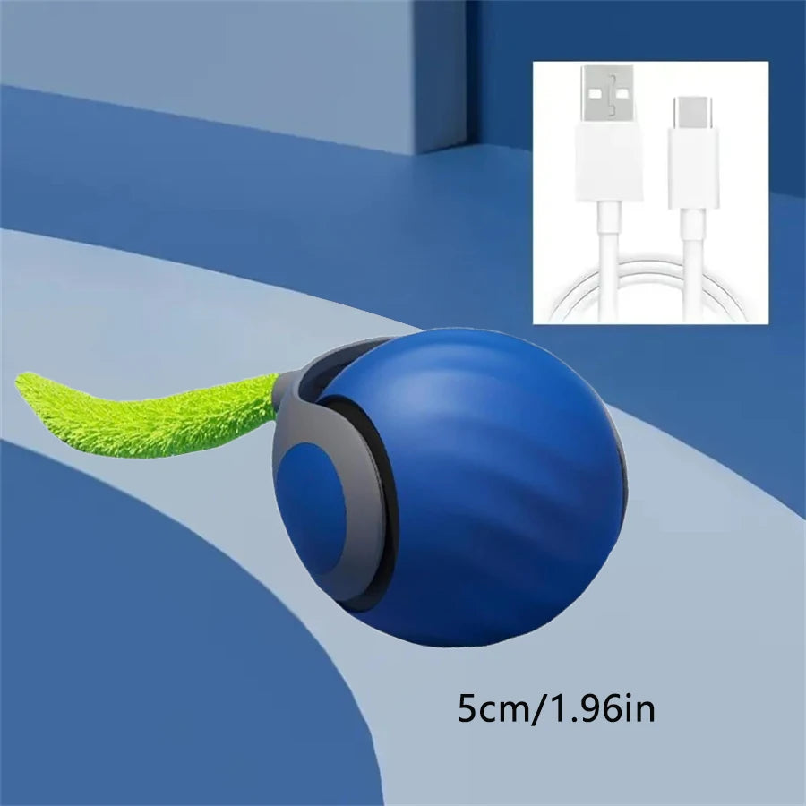 PurrRoll™ Smart Cat Ball – Automatic Interactive USB Rechargeable Toy