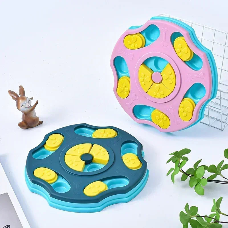 Interactive Dog Puzzle Feeder – Slow Food & IQ Training Toy for Dogs & Cats