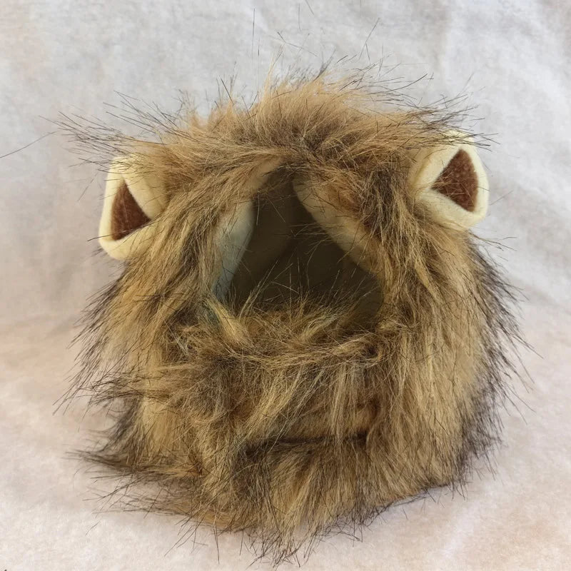 Funny Lion Mane Pet Wig – Cute Cat & Dog Costume Hat for Cosplay, Parties & Photoshoots