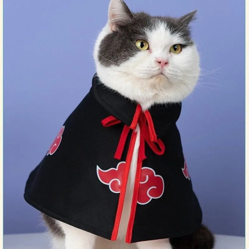Akatsuki Pet Cloak – Naruto-Inspired Cosplay Costume for Small Dogs & Cats