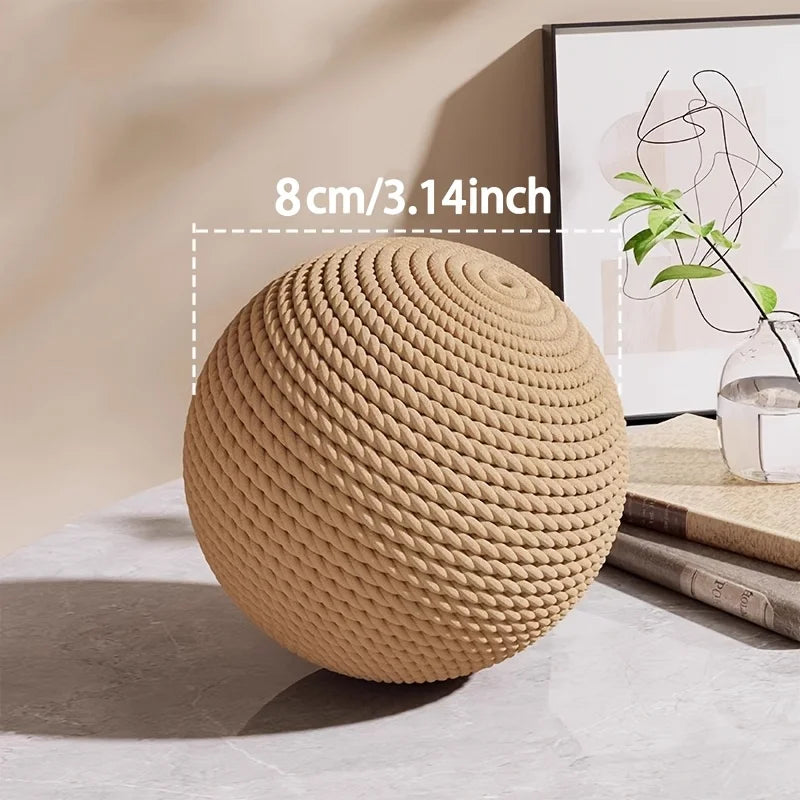 Large sisal cat ball, interactive self-entertaining scratching post, chew and teeth cleaning toy for kittens, indoor cats