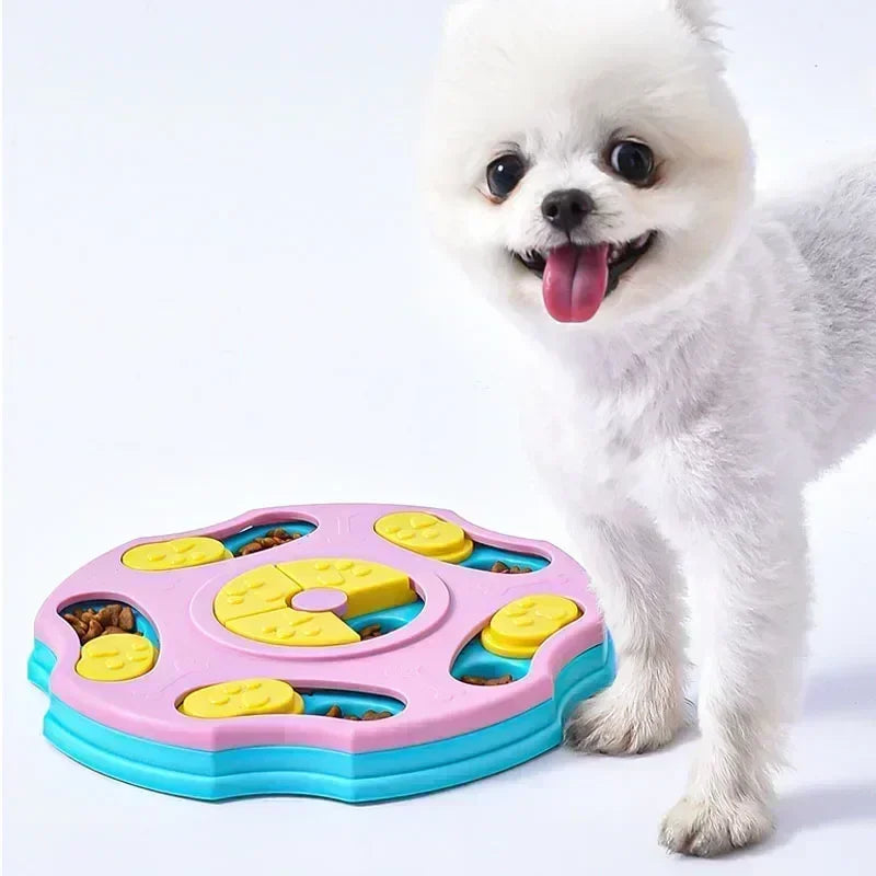 Interactive Dog Puzzle Feeder – Slow Food & IQ Training Toy for Dogs & Cats