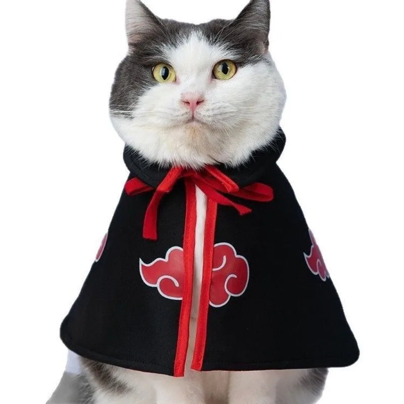 Akatsuki Pet Cloak – Naruto-Inspired Cosplay Costume for Small Dogs & Cats