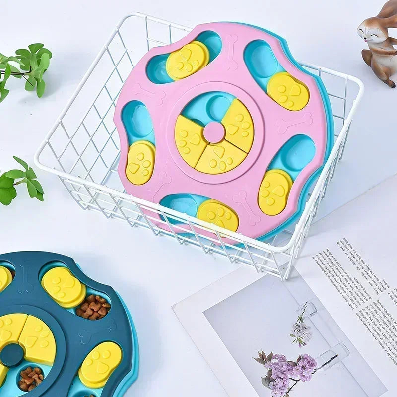 Interactive Dog Puzzle Feeder – Slow Food & IQ Training Toy for Dogs & Cats