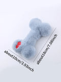 Cute love bone plush singing dog toy with BB called teeth grinding bite resistant interactive play pet supplies