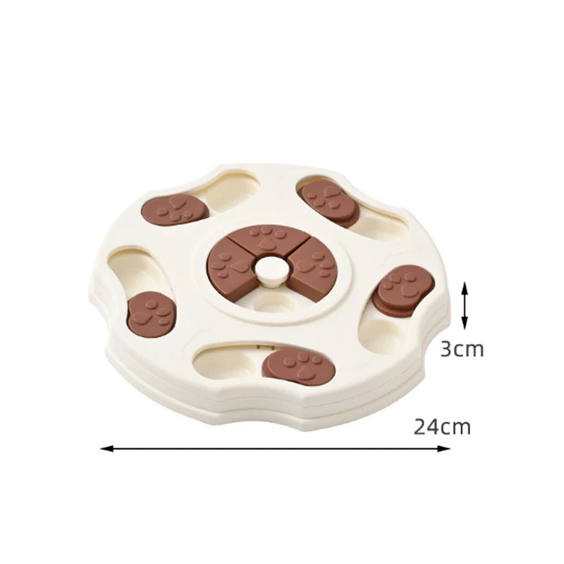 Interactive Dog Puzzle Feeder – Slow Food & IQ Training Toy for Dogs & Cats