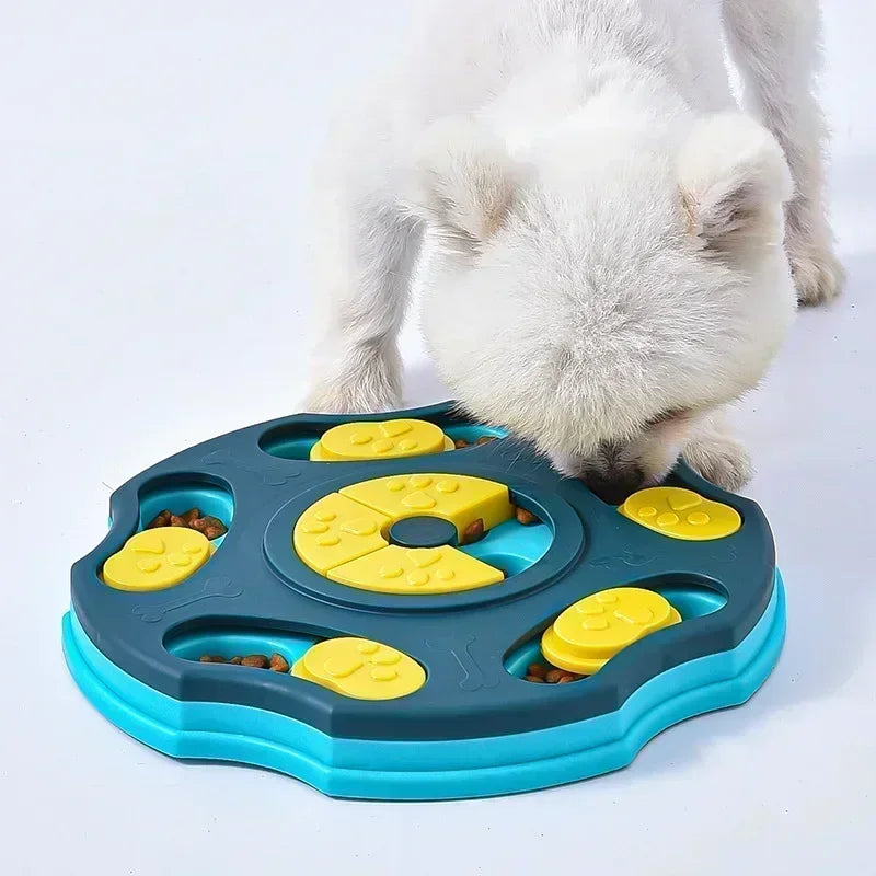 Interactive Dog Puzzle Feeder – Slow Food & IQ Training Toy for Dogs & Cats