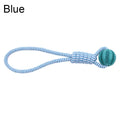 Dog Toy Bite-resistant cotton rope Handheld treat ball for teeth cleaning and training, interactive educational toy ball