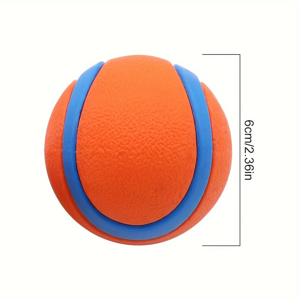 Durable Silicone Dog Chew Ball - Interactive Pet Toy for Medium Breeds, Teeth Cleaning & Play Fun, Dog Toy