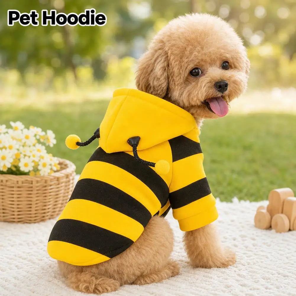 Bee Cozy™ – Cute Warm Bee Hoodie for Dogs & Cats