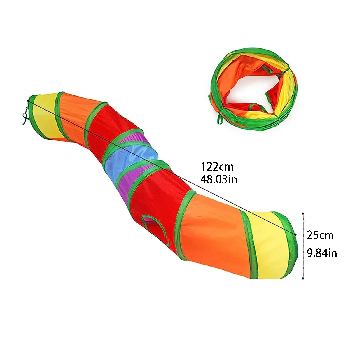 PurrPlay™ Foldable Cat Tunnel – Interactive Hide & Play Toy for Kittens & Cats
