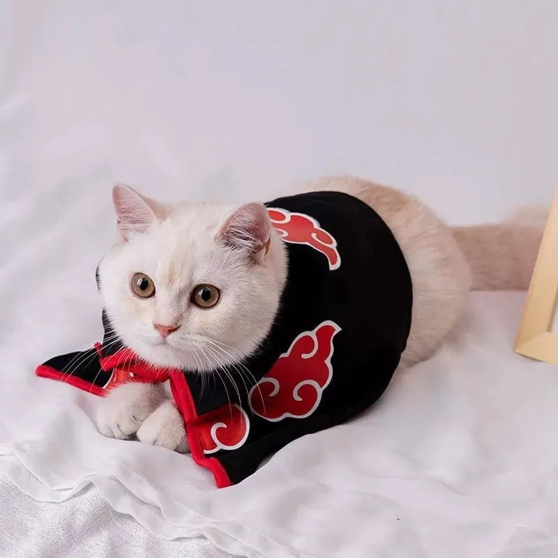 Akatsuki Pet Cloak – Naruto-Inspired Cosplay Costume for Small Dogs & Cats