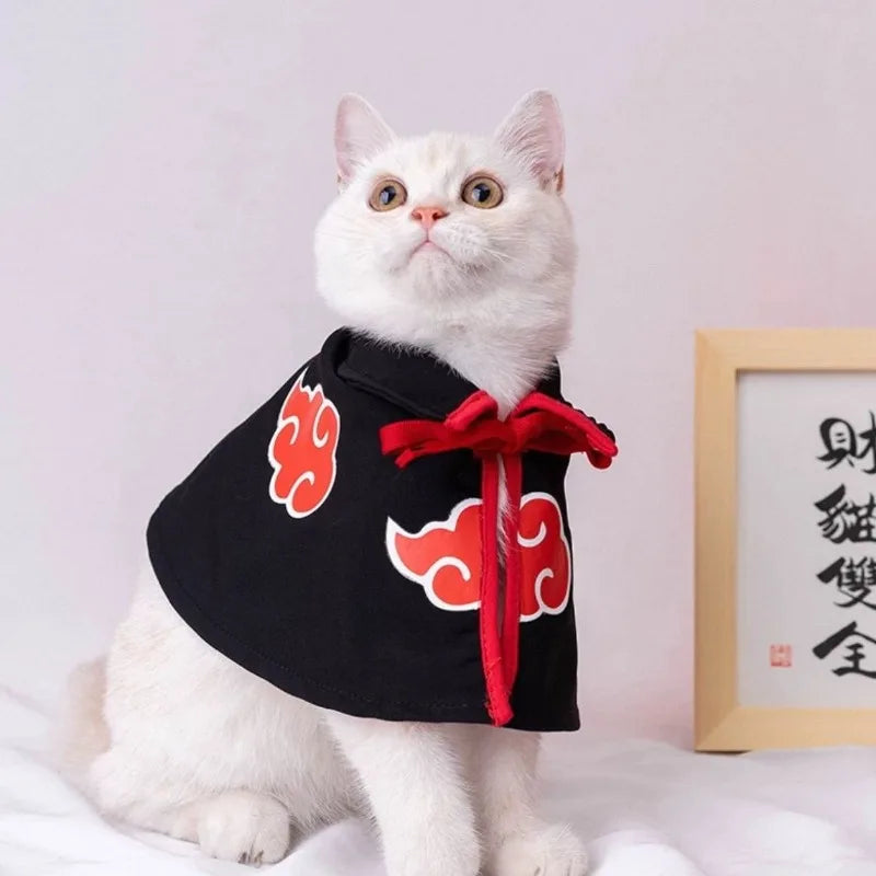 Akatsuki Pet Cloak – Naruto-Inspired Cosplay Costume for Small Dogs & Cats