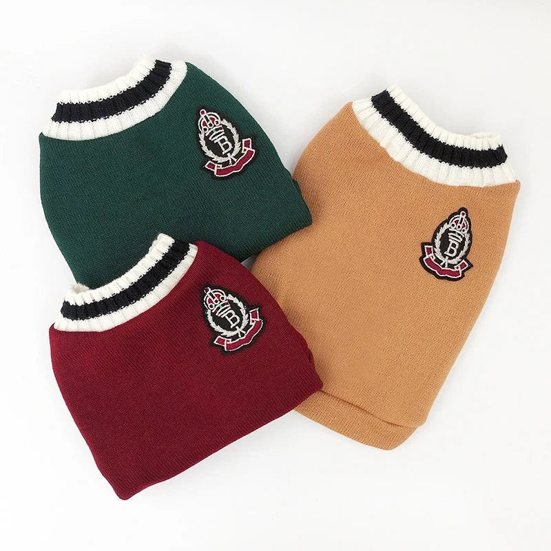 Cozy Cat & Dog Sweater – Warm Winter Pullover for Small Pets