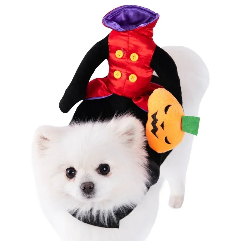 Funny Halloween Pet Costume – Adorable Adjustable Cosplay Outfit for Small & Medium Dogs & Cats