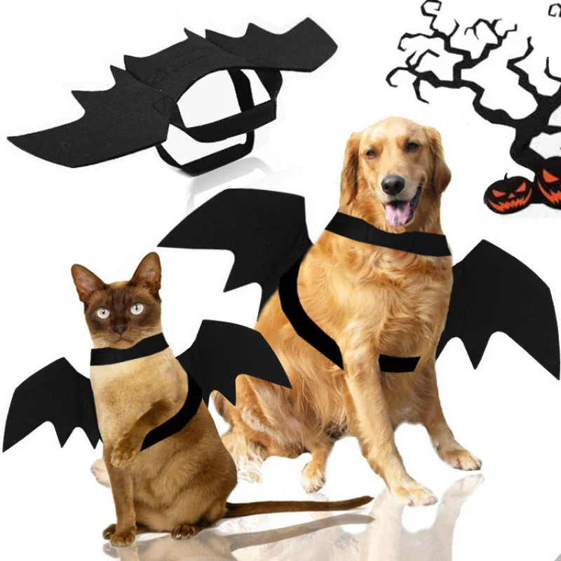 Bat Wings Costume for Cats & Dogs – Halloween Pet Costume & Party Accessory