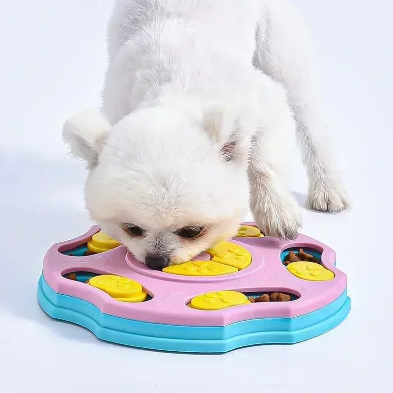 Interactive Dog Puzzle Feeder – Slow Food & IQ Training Toy for Dogs & Cats