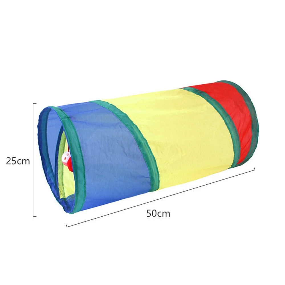 PurrPlay™ Foldable Cat Tunnel – Interactive Hide & Play Toy for Kittens & Cats