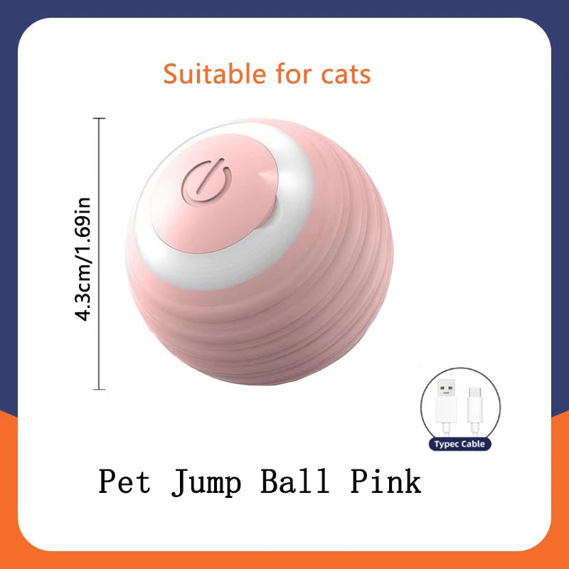 PurrRoll™ Smart Cat Ball – Automatic Interactive USB Rechargeable Toy