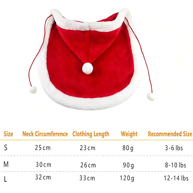 Santa Hat Pet Costume – Cute Christmas & Halloween Accessories for Cats, Dogs & Puppies