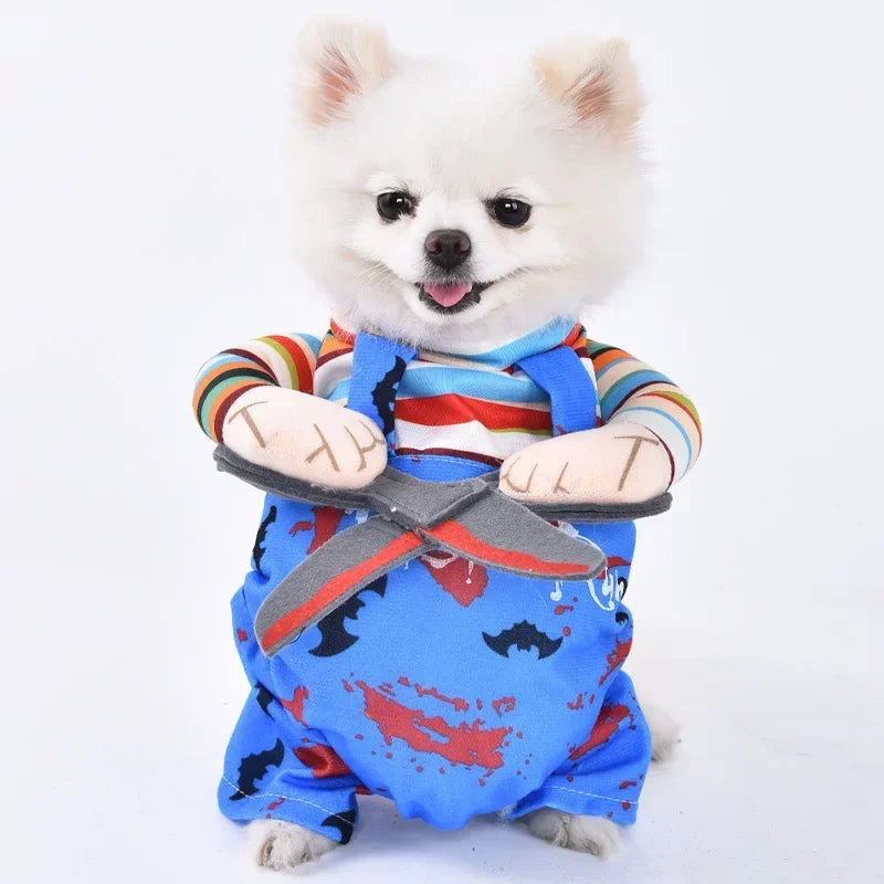 Funny Halloween Pet Costume – Adorable Adjustable Cosplay Outfit for Small & Medium Dogs & Cats